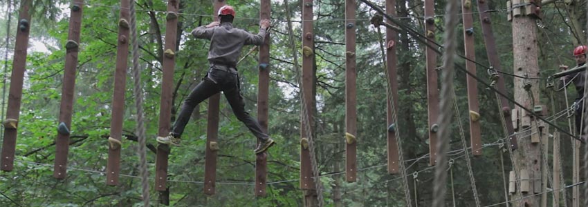 high rope parcours