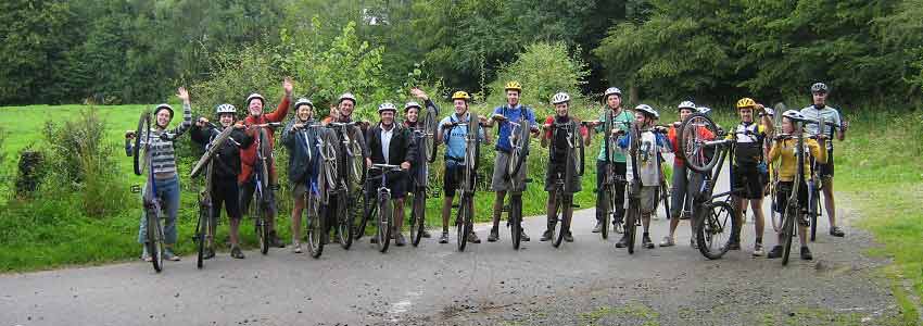 Mountainbiken in de Belgische ardennen is gaaf voor elke groep